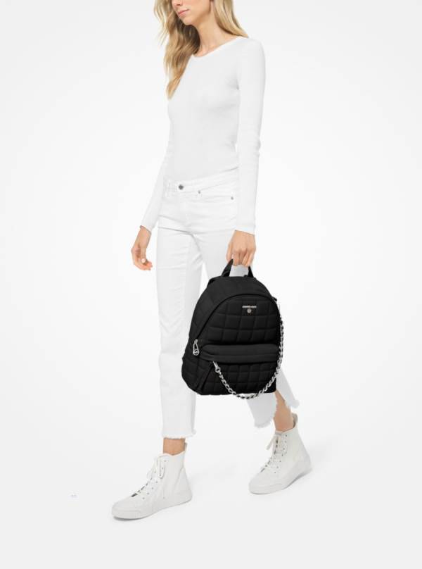 Damske Batohy Michael Kors Slater Medium Quilted Leather Čierne - Kabelky Michael Kors Sleva | EKALT-4103